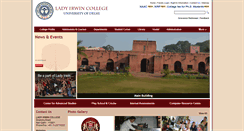 Desktop Screenshot of ladyirwin.edu.in